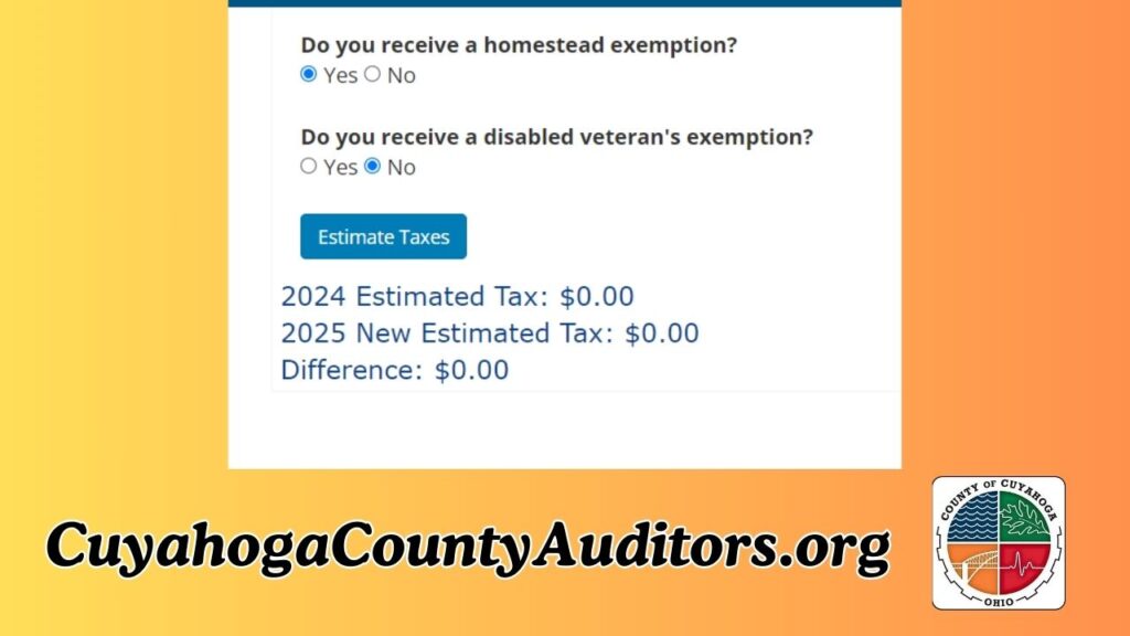 Cuyahoga County Tax Estimator