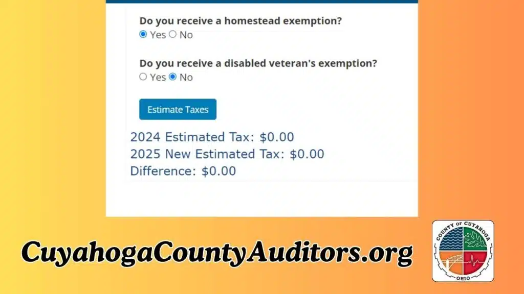 Cuyahoga County Tax Estimator