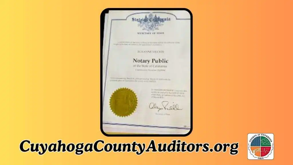 How to Become A Notary in Cuyahoga County